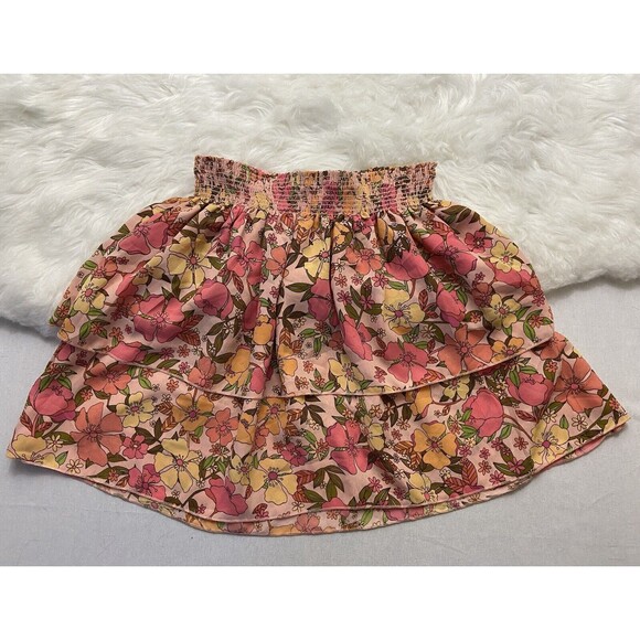 Show Me Your MuMu Dresses & Skirts - Show Me Your MUMU Sz Small Retro Floral Print Tiered Mini Skirt